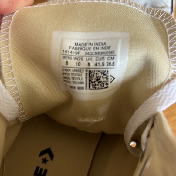 Converse Chuck 70 Grey Canvas High Tops - Picture 7 of 8